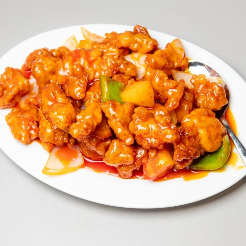 Pineapple Sweet & Sour Chicken at Brothers Taste of Asia southwest Calgary